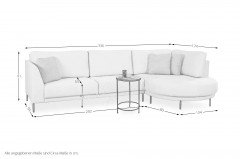 Trosa von Grant Factory - Eckcouch rechts beige-weiß