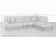 Torre von Matex - Polstergarnitur rechts beige