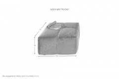 MR Marlo von Musterring - Eckcouch Variante rechts weiß