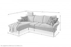 S385 Anna von Ponsel - Eckgarnitur links hellgrau