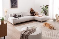 Tivoli-LE25 von ADA Mindful Living - Eckgarnitur rechts grey-white