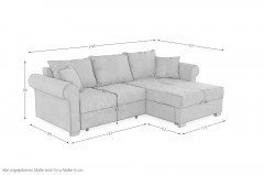 List von Job - Ecksofa Ausführung rechts taupe