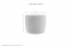 Novara von ADA Mindful Living - Ecksofa links light-grey