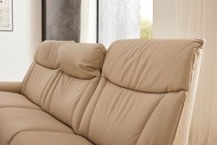 Varia 4473 von Himolla - Ledersofa Ausführung links nebel