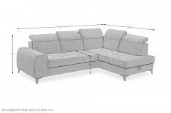 Rockdale-LE24 von ED-Lifestyle - Ecksofa rechts anthrazit