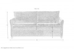 Inga von Bali - Schlafsofa blaugrau