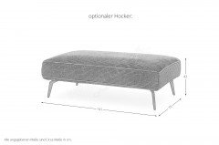 SO 4500 von set one by Musterring - Megasofa hellgrau