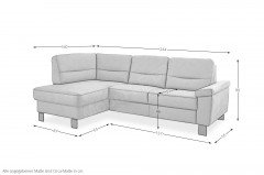 PP-PF23172 von Polipol - Ecksofa Variante links zimt
