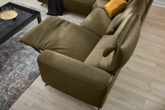 MR 260 von Musterring - Eckgarnitur links moos