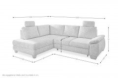 Positano von Benformato - Eckgarnitur links creme