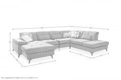 MP-IN24022 von Megapol - Wohnlandschaft Variante rechts steel