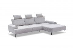 Astoria von Exxpo - Ecksofa rechts grau-melange