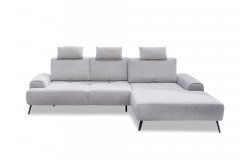 Astoria von Exxpo - Ecksofa rechts grau-melange