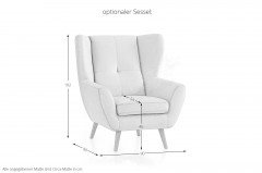 Avesta von Exxpo - Polstergarnitur creme