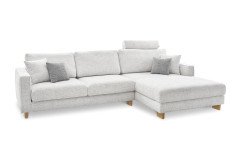 Genoa von Primavera Furniture - Polsterecke rechts silver