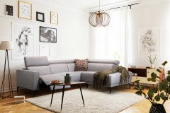 2061 von Hjort Knudsen - Ecksofa Variante rechts light-grey