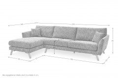 Namur von Primavera Furniture - Sofaecke links blue