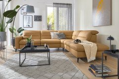 MR 1380 von Musterring - Ledersofa Variante rechts honey