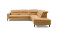 MR 1380 von Musterring - Ledersofa Variante rechts honey