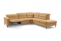 MR 1380 von Musterring - Ledersofa Variante rechts honey