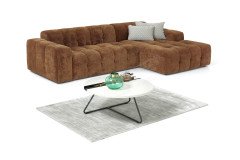 Pino-LE24 von Easy Sofa - Ecksofa rechts light-brown