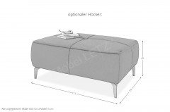 Salome von Job - Ecksofa Variante rechts schwarz