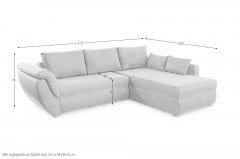 Torgau von Job - Ecksofa Ausführung rechts grau