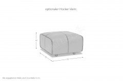 Colosseo von designwerk - Sofaecke rechts sand