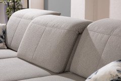 Ella von Gruber - Eckgarnitur Variante links beige-uni