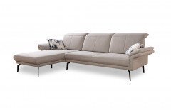 Ella von Gruber - Eckgarnitur Variante links beige-uni