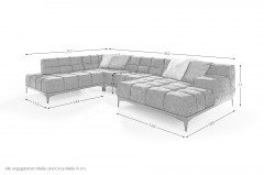 Oasis-LE24 von designwerk - Wohnlandschaft links bronzo