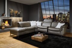 HU-SF24079 von Hukla - Ecksofa Variante links grau