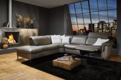 HU-SF24079 von Hukla - Ecksofa Variante links grau