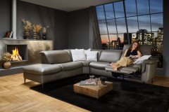 HU-SF24079 von Hukla - Ecksofa Variante links grau