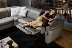 HU-SF24079 von Hukla - Ecksofa Variante links grau