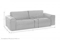 Beaumont von Het Anker - Ledersofa superblack