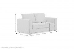 Helena-LE24 von Vilmers - Sofa grey