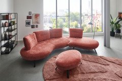 Curve von Poco - Sofaecke marsala