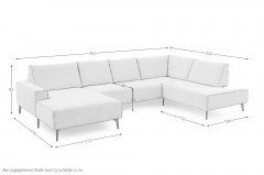 MP-IN24045 von Megapol - Wohnlandschaft Variante rechts natur