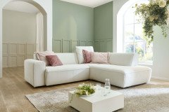 MP-IN24083 von Megapol - Ecksofa Variante rechts weiß