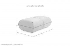 KOINOR Amy - Ledersofa links jade