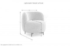 7596 von Himolla - Sessel chiffon