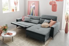 Bridge-LE24 von AZ Iwaniccy - Eckcouch rechts dunkelgrau