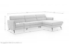 Salerno von SCHÖNER WOHNEN - Polsterecke rechts beige