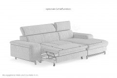 Emma-LE25 von COTTA - Couchgarnitur Variante rechts blue