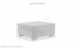 HILLA NOVASPRING von Nova Via - Ecksofa rechts grau