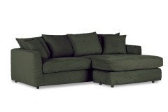 Donato von GUTMANN - Ecksofa rechts dunkelgrün
