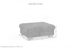 Nikita II von Nova Via - Eckcouch rechts stone