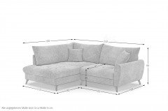 Blackburn II von Nova Via - Eckcouch links taupe