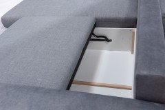 Larnaca von Exxpo - Ecksofa links grey-light-denim